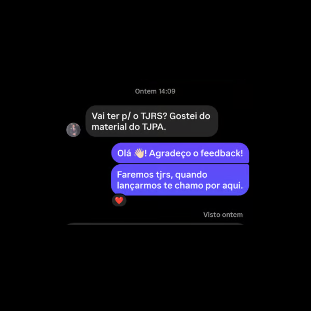Depoimento 4 enviado por cliente da IPQuestões