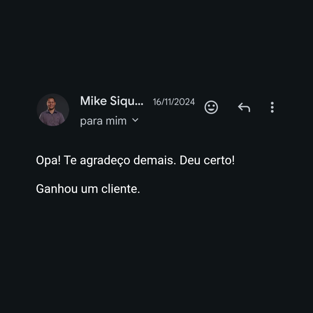 Depoimento 10 enviado por cliente da IPQuestões